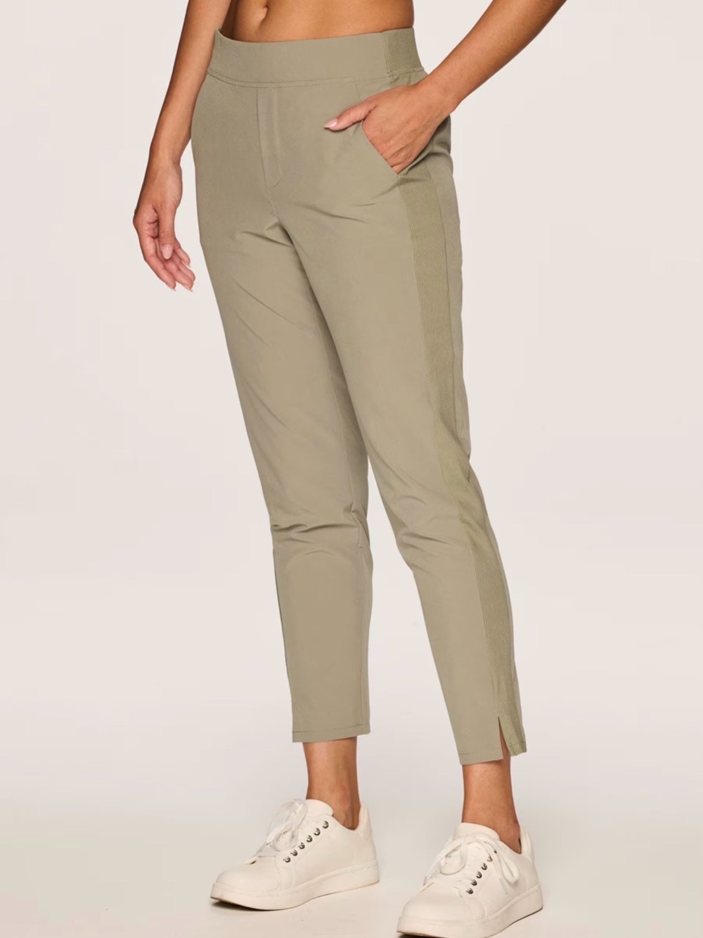 RBX City Stretch Ribbed Ankle Pant- SAGE - XL